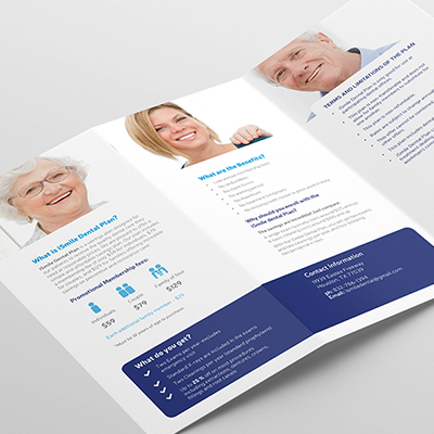 iSmile brochure mockup